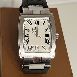 Guess Collection Watch w/Black Leather Band